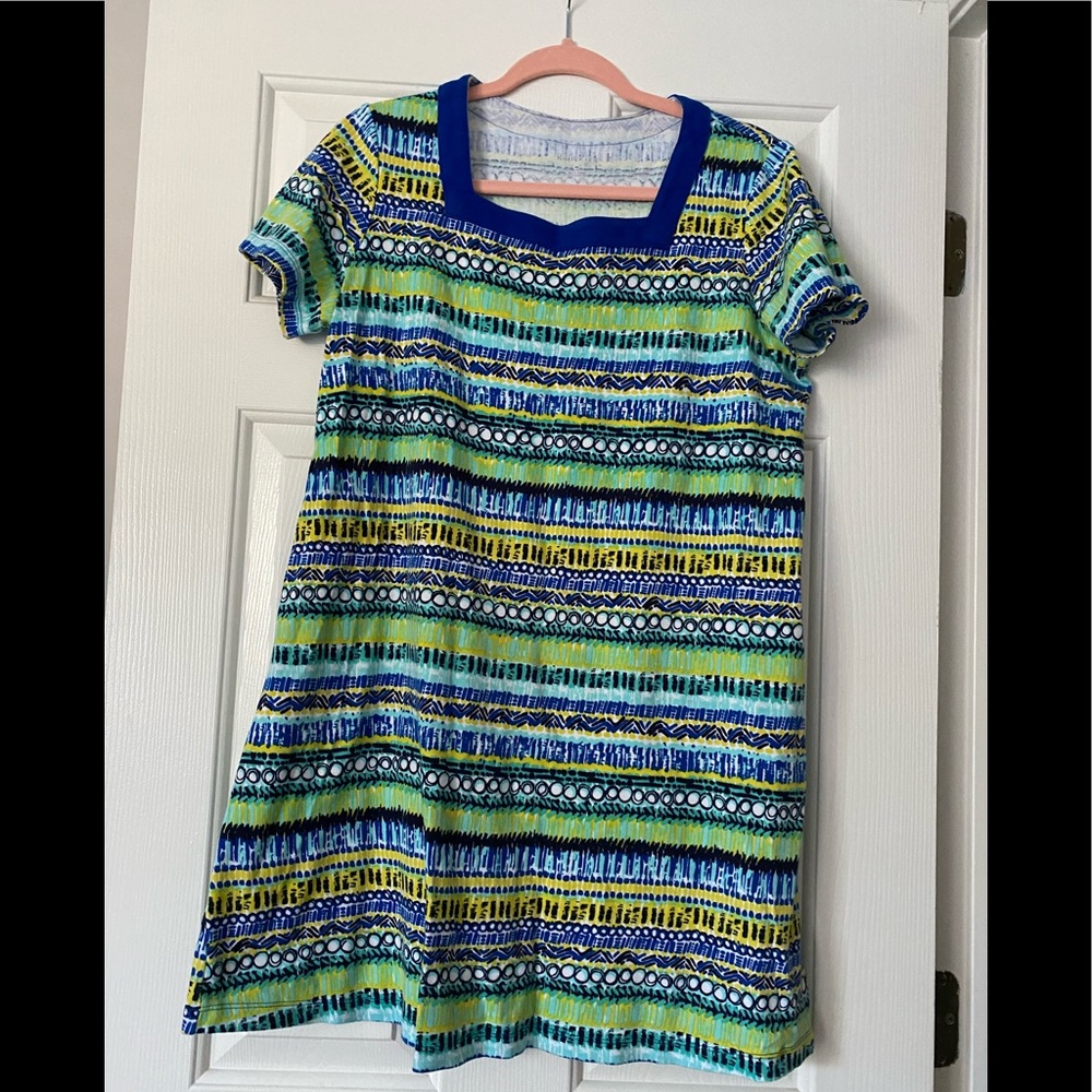 Patterned midi dress!